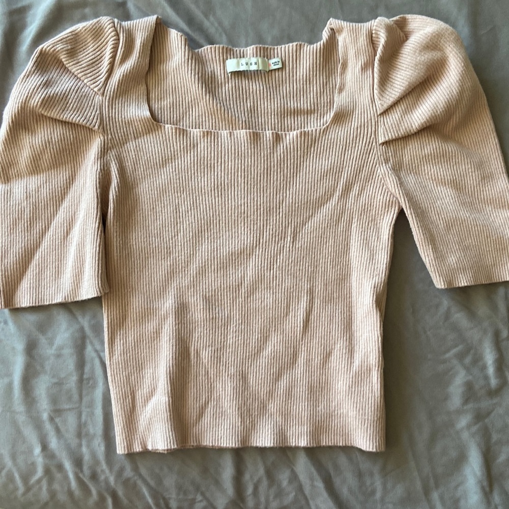 Pink crop sweater
